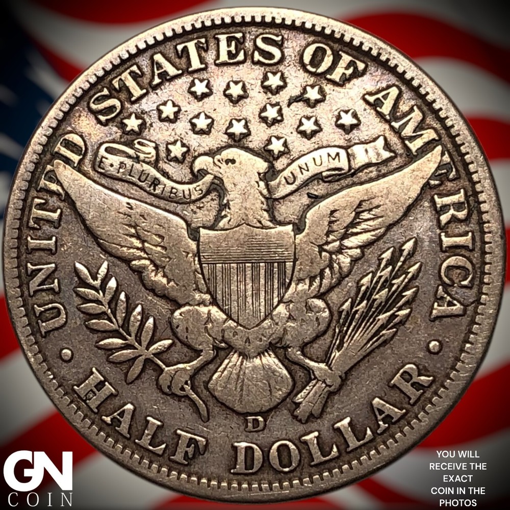1907 D Barber Half Dollar Y6625
