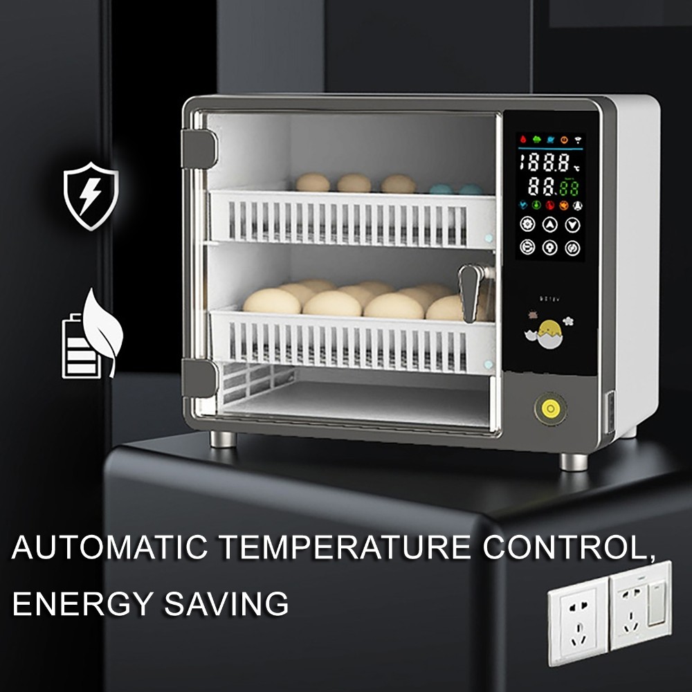 24 Eggs Incubator Fully Automatic Hydration Flipping Chicken Duck Poultry AUPLUG
