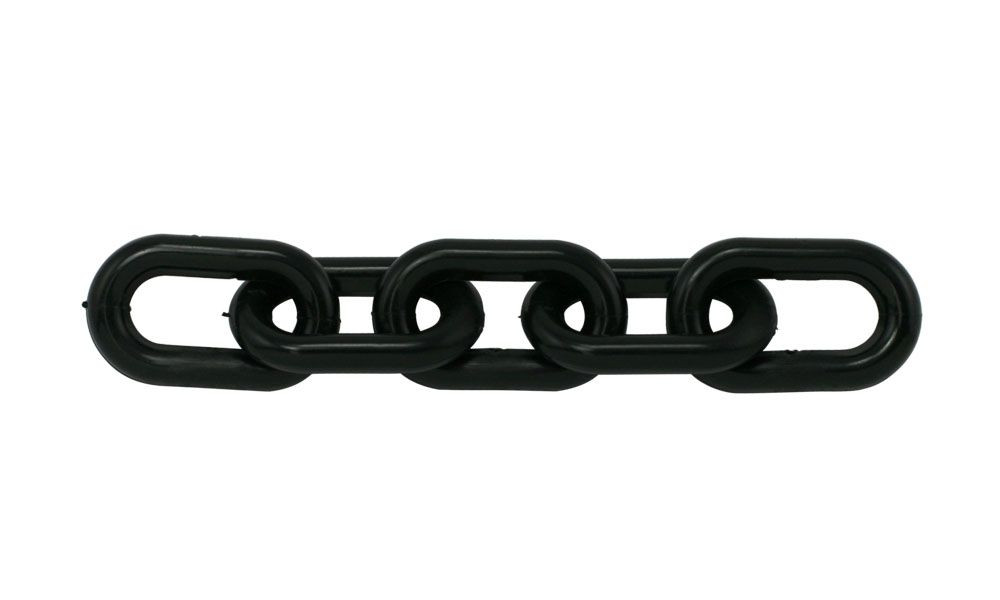 Plastic Chain 2" ( 8MM) PLASTIC CHAIN BLACK 50'/BAG