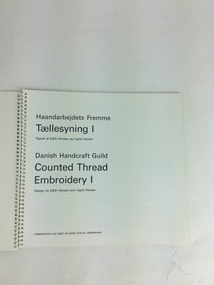 HAANDARBEJDETS FREMME Counted Thread Embroidery I 1968 pattern chart book