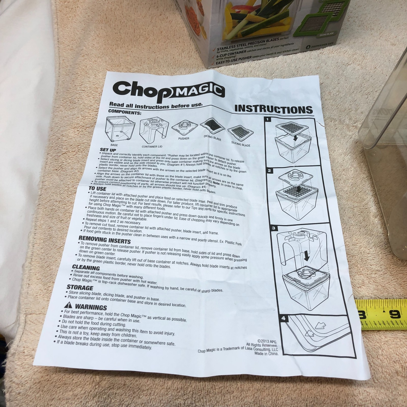 CHOP MAGIC FAST & EASY WAY TO SLICE & DICE / DICE & SLICE from 2013