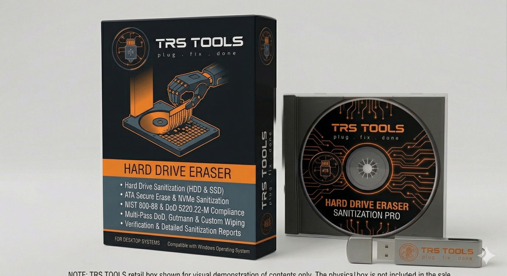 Hard Drive Eraser Secure Disk Wiper Bootable USB | DoD Military Grade
