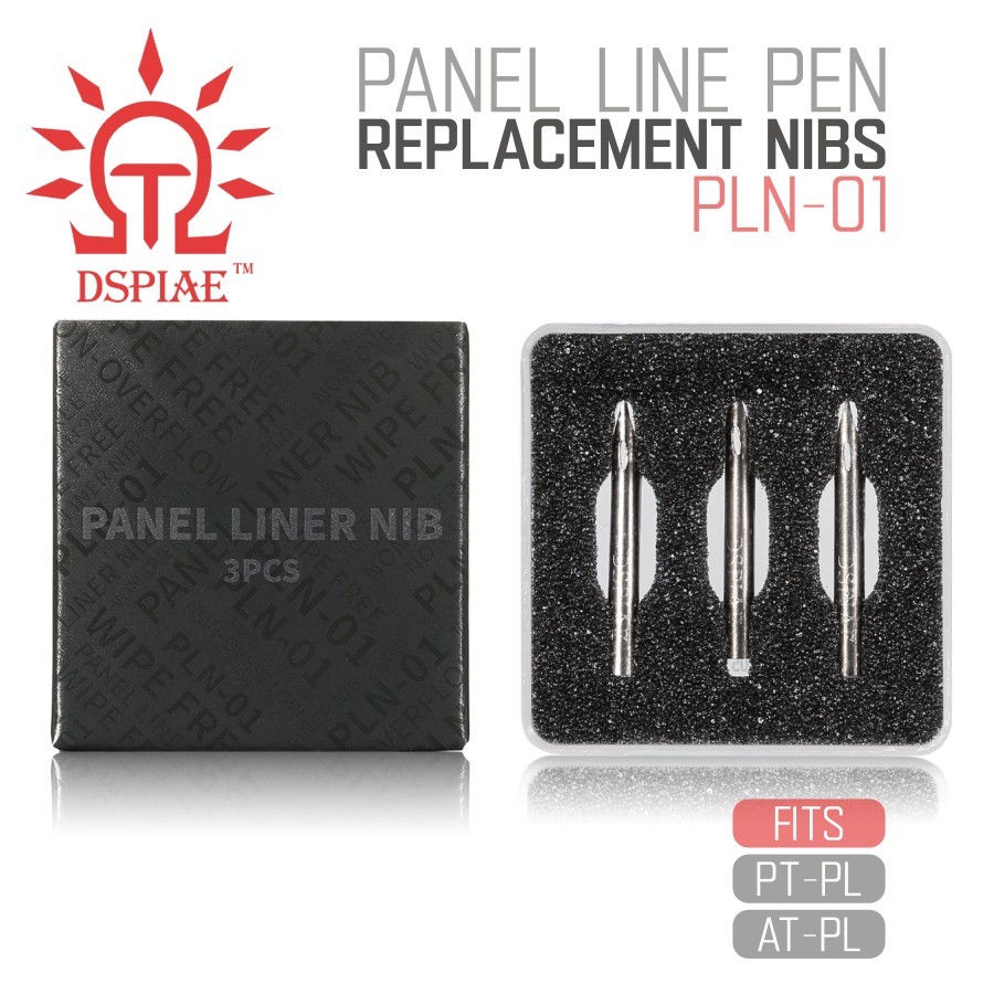 DSPIAE: Panel Line Pen Nib - 3pcs - PLN-01  - Replacement Nibs