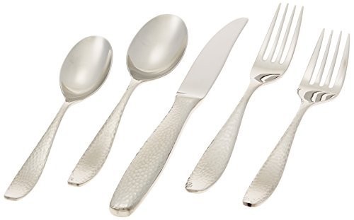 Palmer 65 PCS Flatware Set Silver Silverware Service for 12 Stainless New