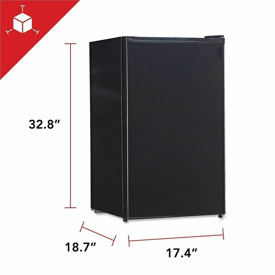 Lorell LLR72313 3.3 Cu.ft Compact Refrigerator Black