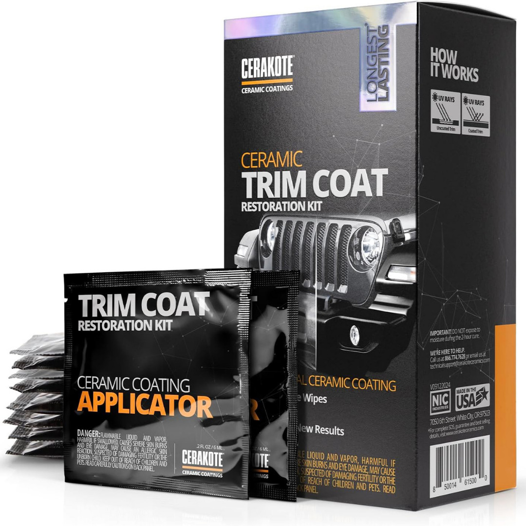 CERAKOTE Ceramic Trim Coat Kit Quick Plastic Trim Restorer