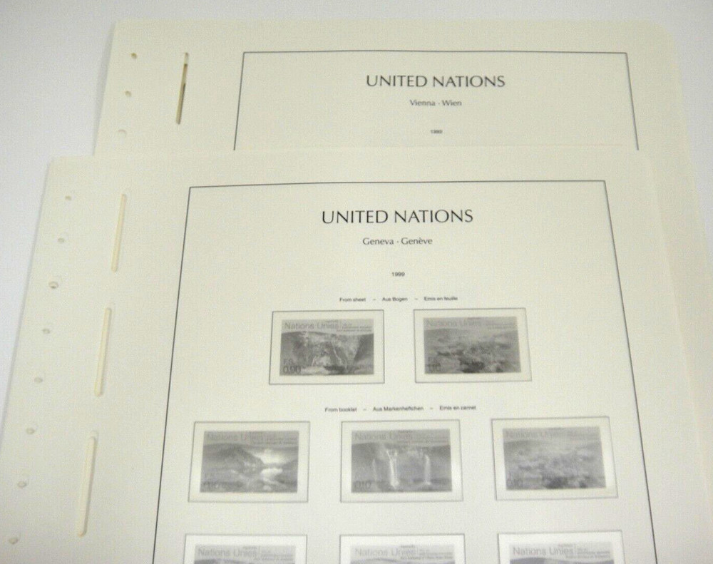 Lighthouse 1999 United Nations Geneva Vienna Hingeless SF Stamp Supplement NOS