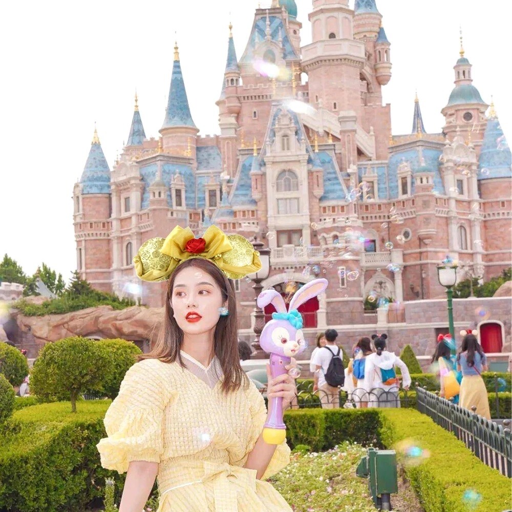 Disney Parks Ears Belle Minnie Mouse Ears Mickey Bow Beauty & the Beast Headband