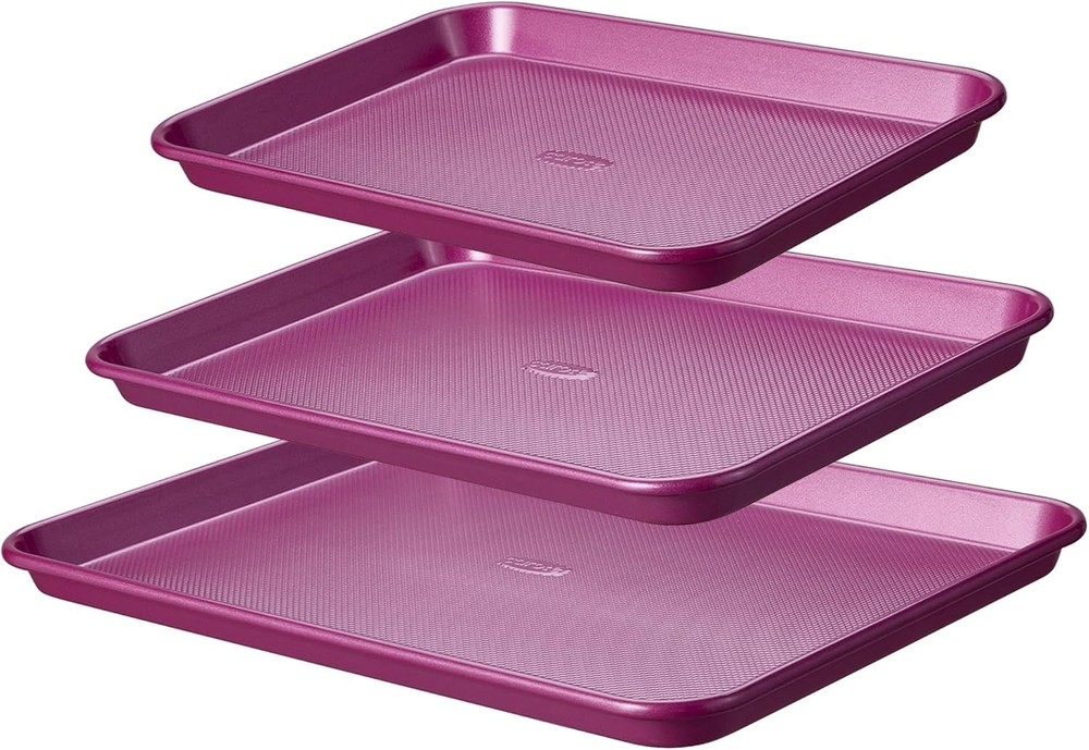 3-Piece Baking Pan Set - Bakeware Set, Baking Sheet Set Including 13 Inch 15 ...
