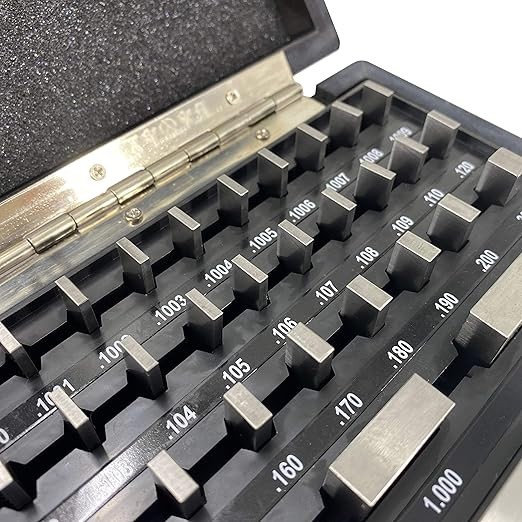 Gauge Block Set Grade Economy Rectangular for Precision Calibration (36 PCS)