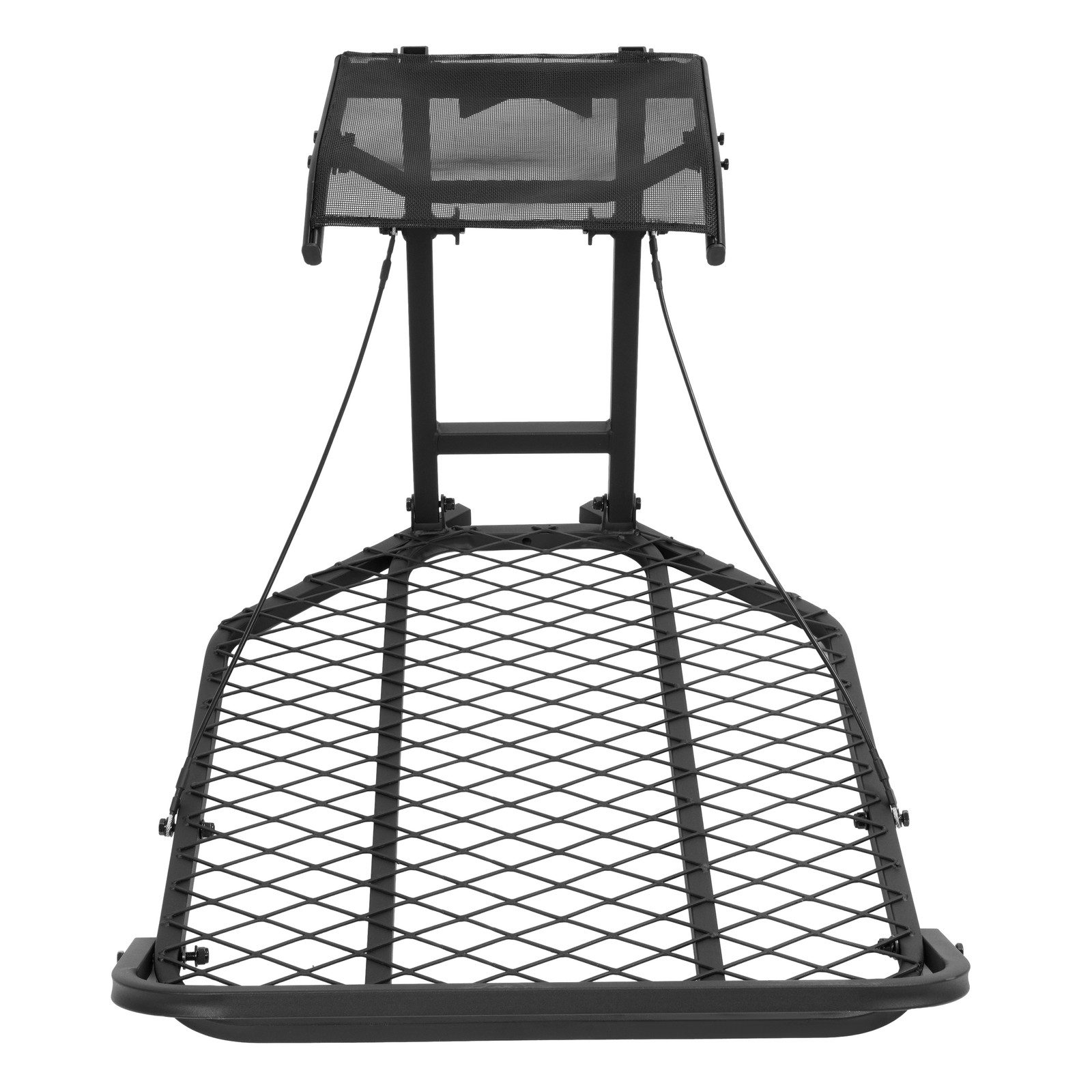 Lightweight Steel Hang-On Tree Stand Platform 26x32" W/ Flip-Back Seat 300LBS