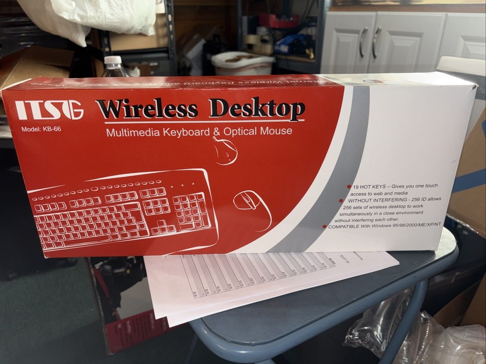 ITSG Wireless Desktop Multimedia Keyboard & Optical Mouse Model KB-66