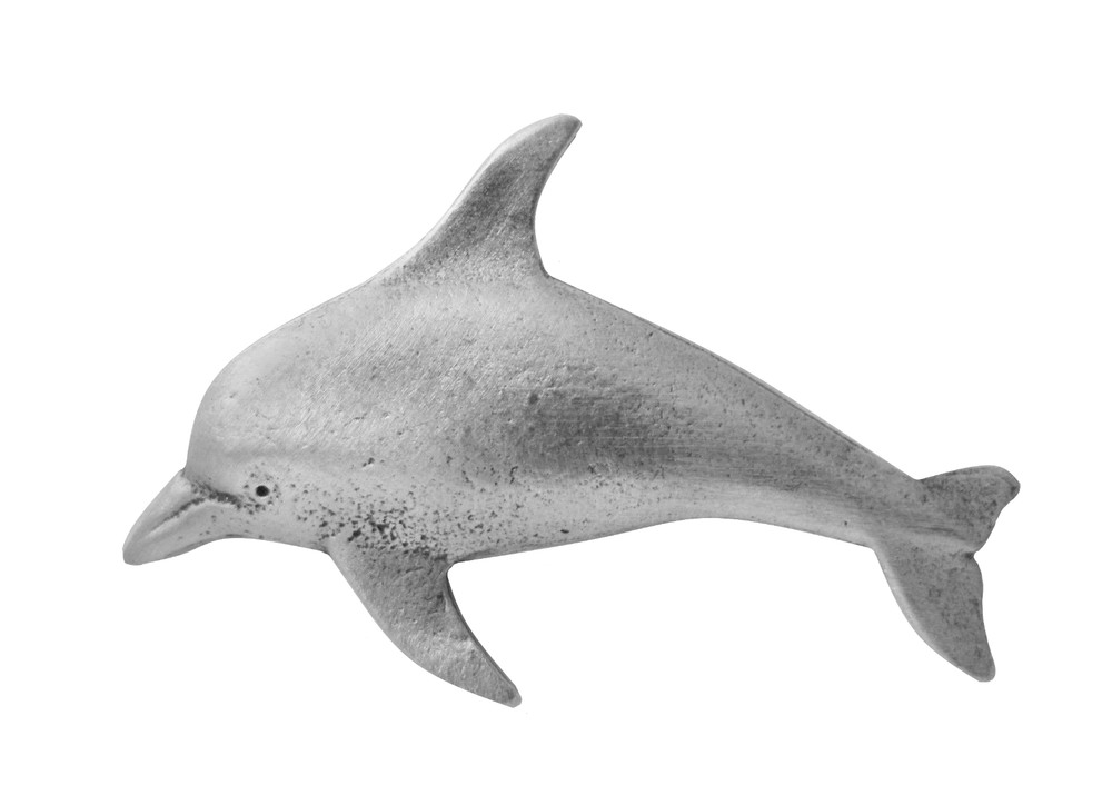Dolphin Pewter Pin Badge