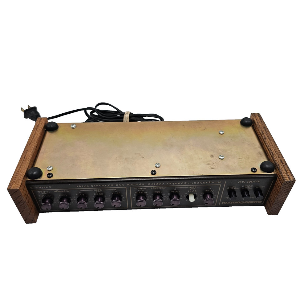 Vintage Audio Control Model 520 Series B Stereo Equalizer Missing One Knob