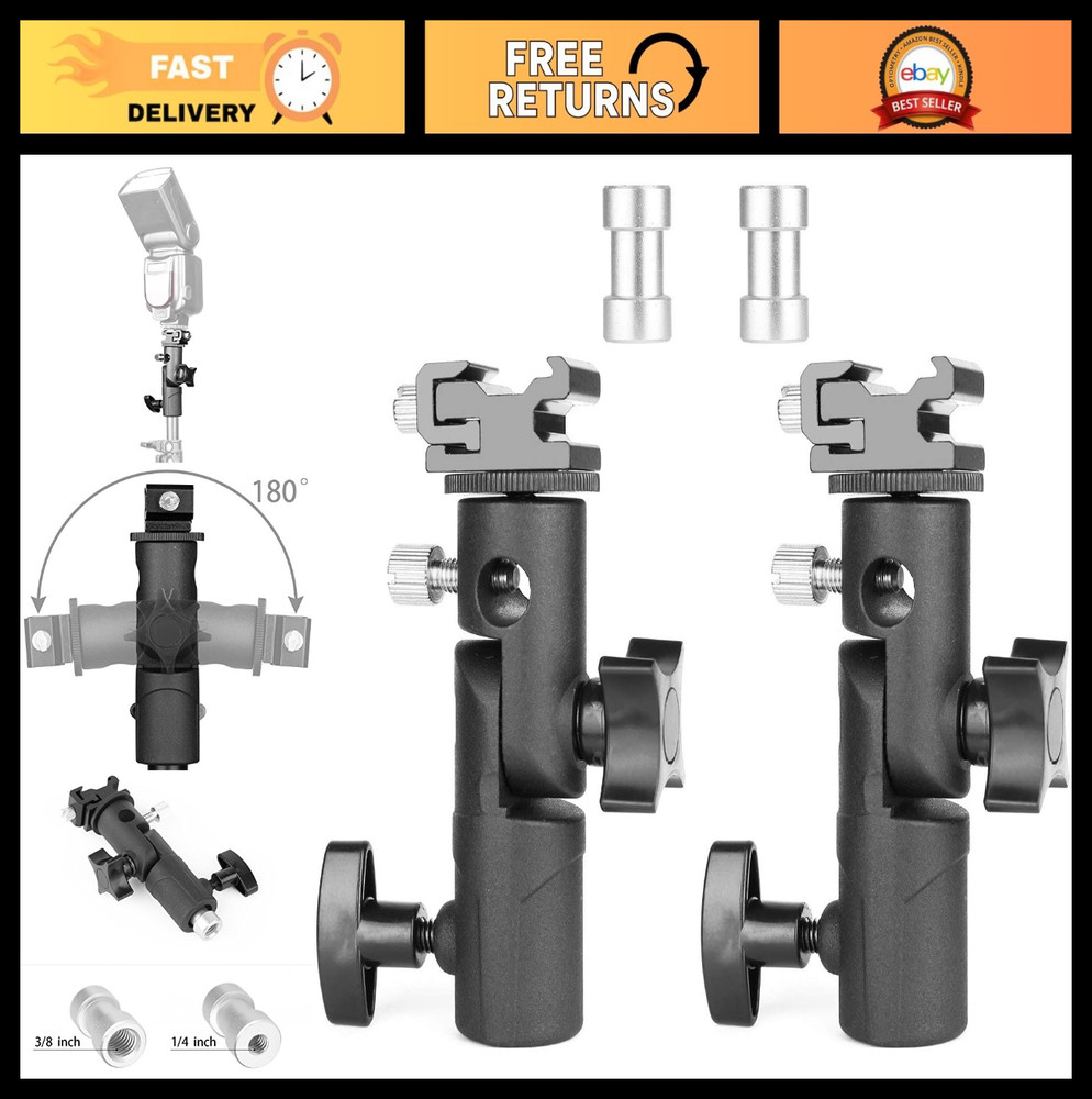 Professional Camera Flash Speedlite Mount with Swivel Stand & Umbrella Bracket -