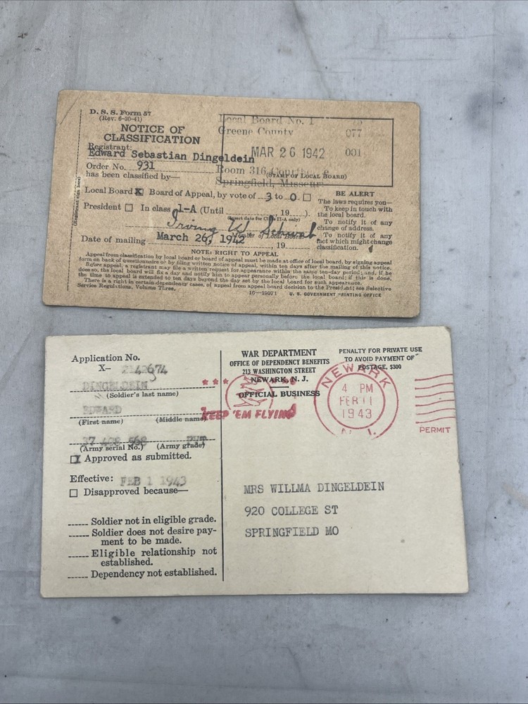 WW2 US Army Amphibious Chemical Decontamination D-Day Veteran Dog Tag Grouping