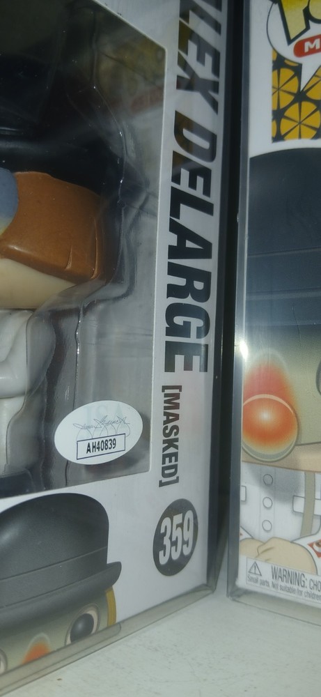 Clockwork Orange Funko Pop Figure Signed By Malcolm Mcdowell Masked Version Coa