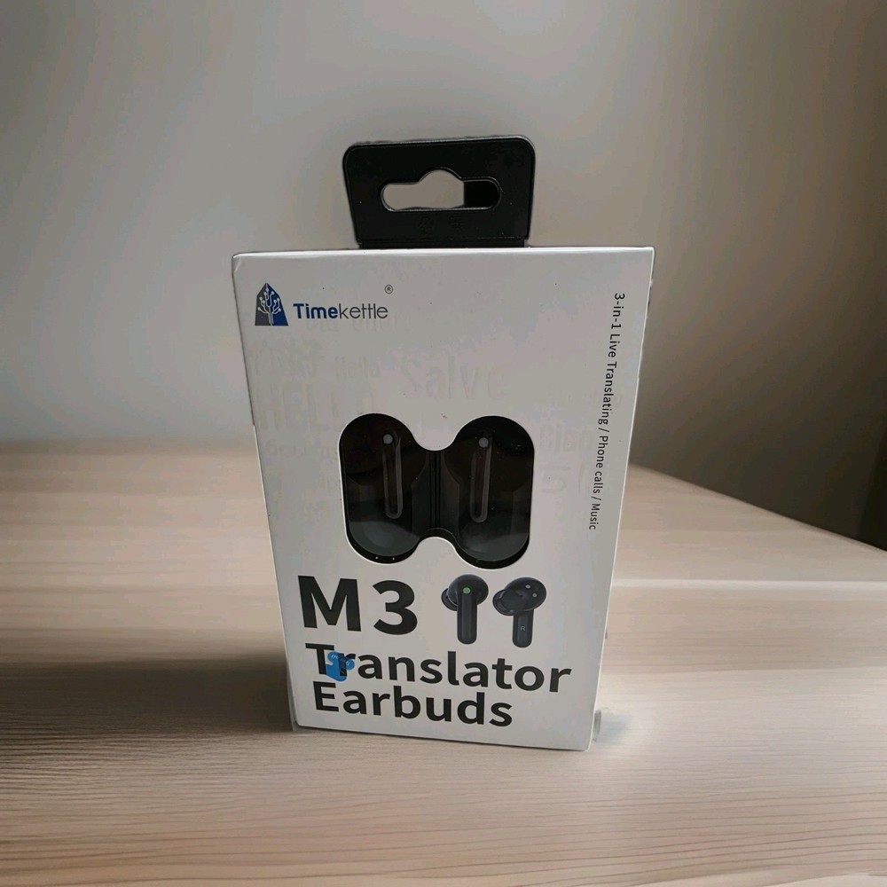 Timekettle M3 Translator Earbuds, Two-Way Device with App, 40 Languages