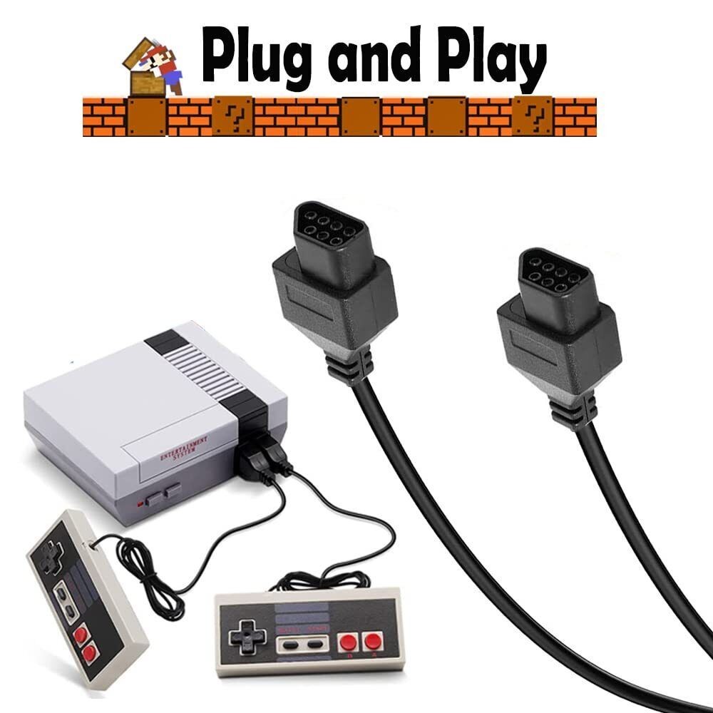 2X NES Wired Gamepad for Nintendo Classic Edition Console Game Controller Remote