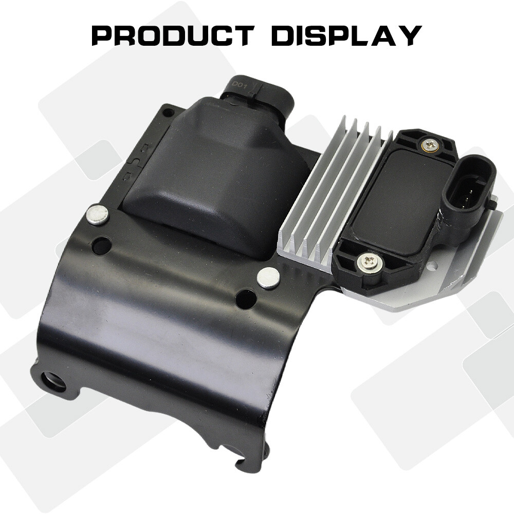 Ignition Coil w/ Module & Spark Plug & Wire Set for Chevy GMC Sierra D577 DR49