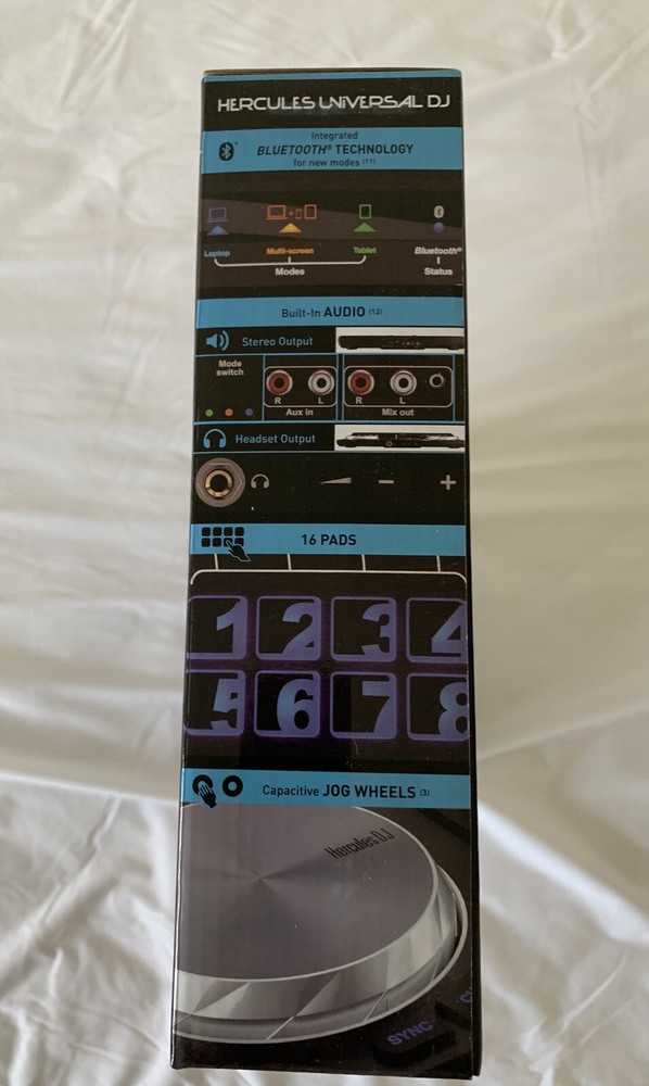 Hercules Universal DJ - Portable DJ Controller w/ Built-In Bluetooth