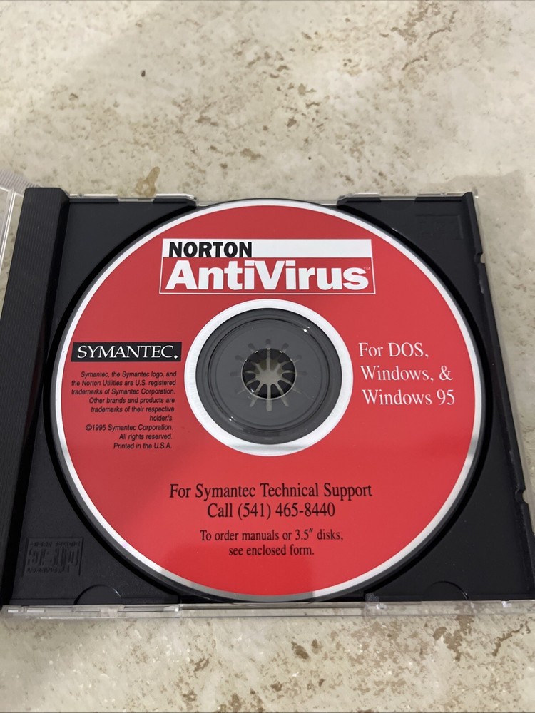 Symantec Norton AntiVirus 1995 Computer Software Internet Security