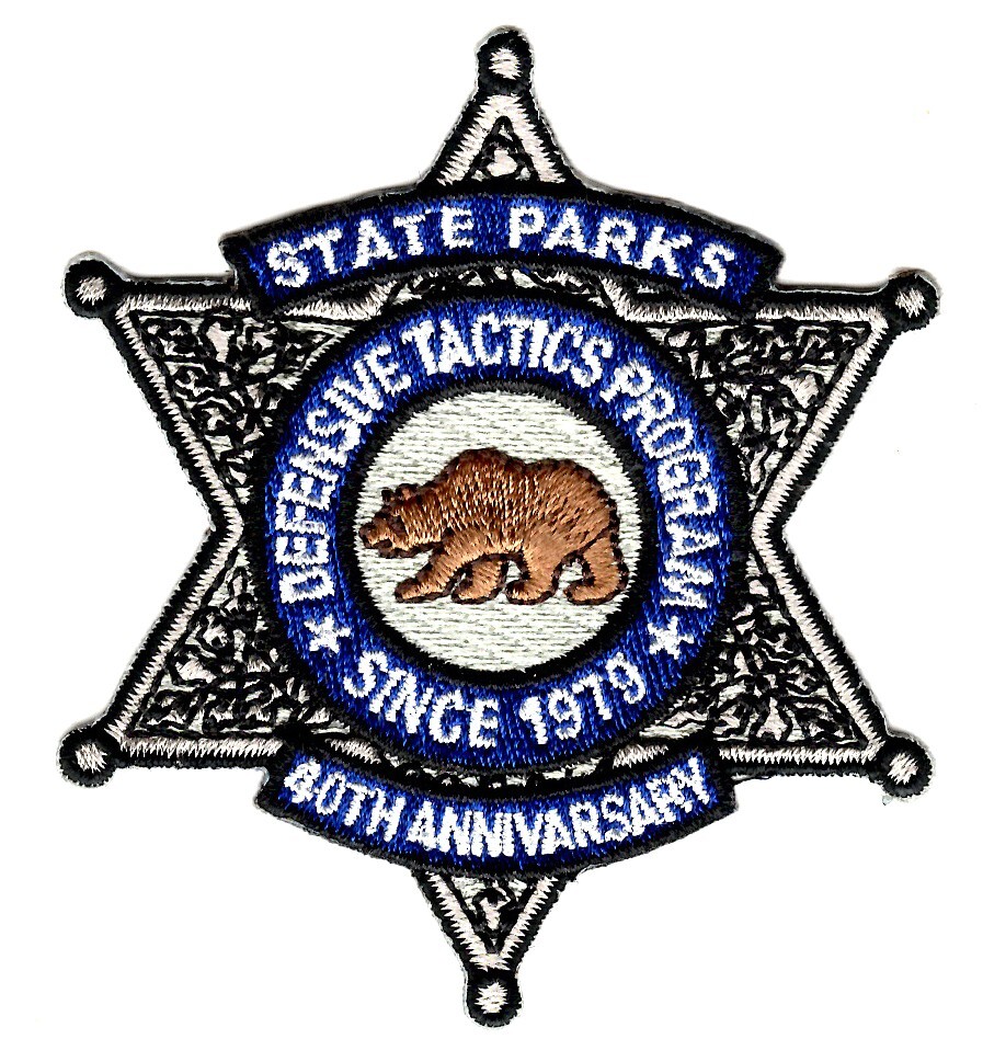 California State Parks - Ranger Defensive Tactics Program Hook & Loop Patch