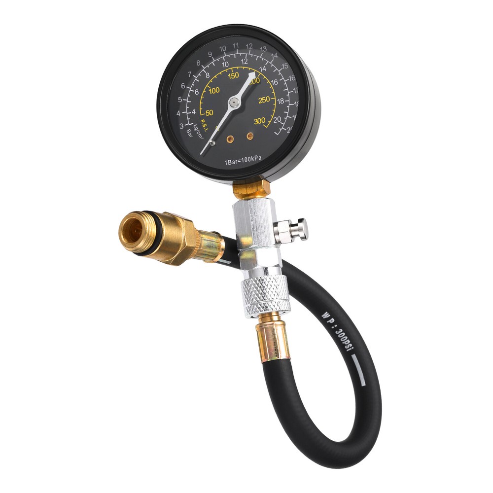 Engine Cylinder Compression Gauge Tester Kit Gas Engine Diagnostic Testing Tool