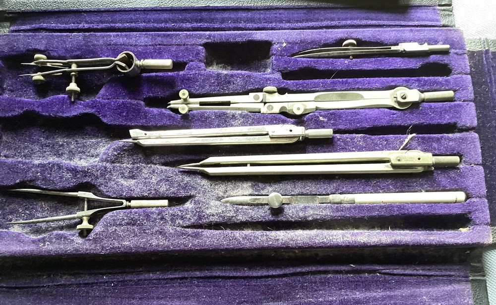 VTG Dietzegen Germany Drafting Tools With Case