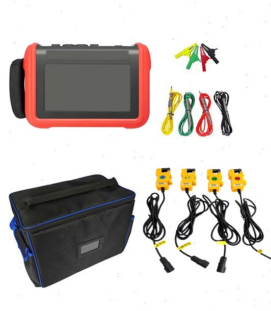 Digital 3 Phase Power Quality Analyzer with Touch Screen Current Range 10mA～10A