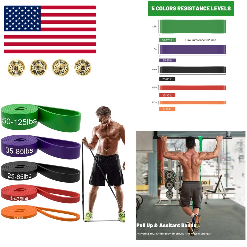 Resistance Bands, Pull Up Assist Bands - Workout Bands, Eexercise Bands, Long...