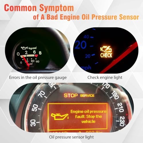 12562267 Engine Oil Pressure Switch Sensor Compatible with Camaro Firebird