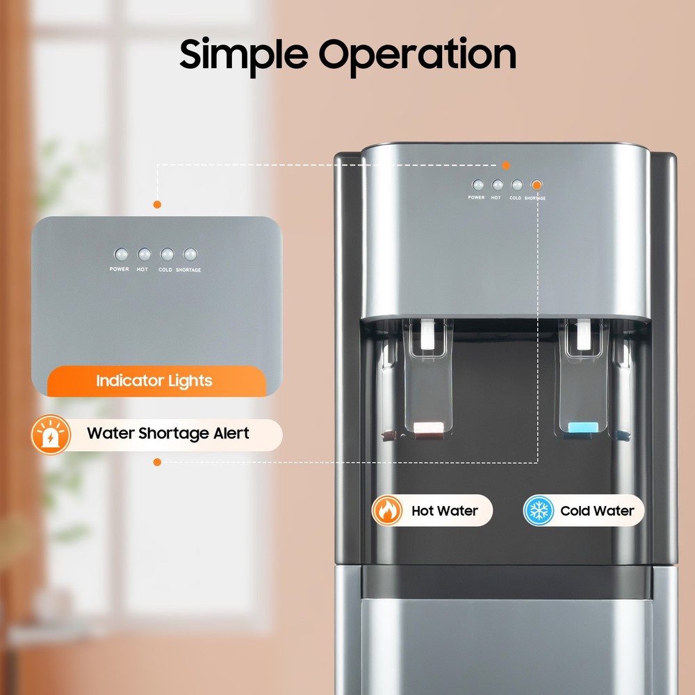 20L Bottom Loading Office/Home Water Dispenser Floor Hot/Cold Drinking Machine