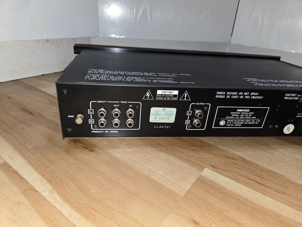 Vintage NIKKO Graphic Equalizer EQ 20 TESTED!
