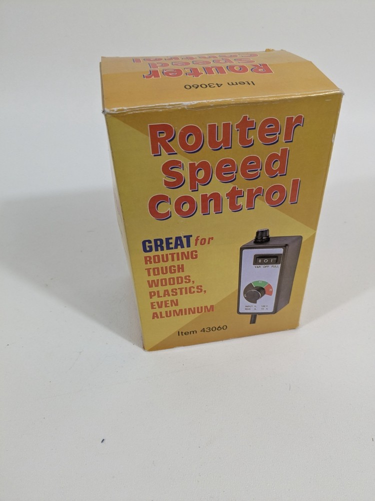 Router Speed Control Item #43060 Open Box Great Electronics Tool Supply