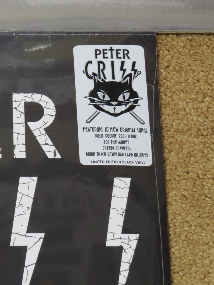 KISS PETER CRISS 3 RECORD SEALED SET SILVER BLACK AND WHITE