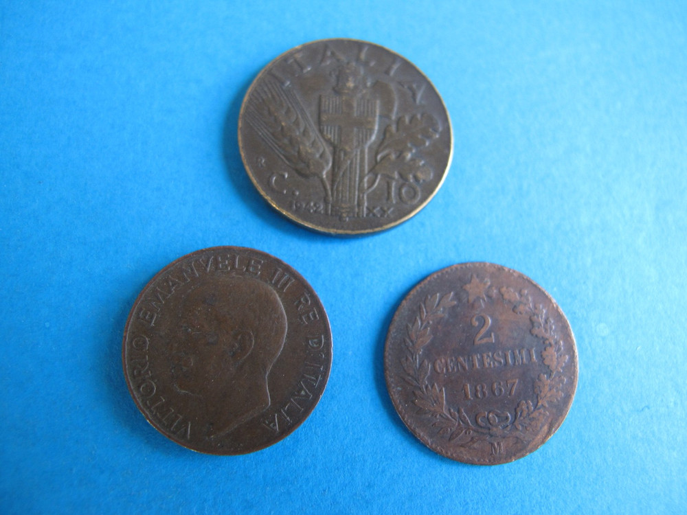 3 Italy Coins