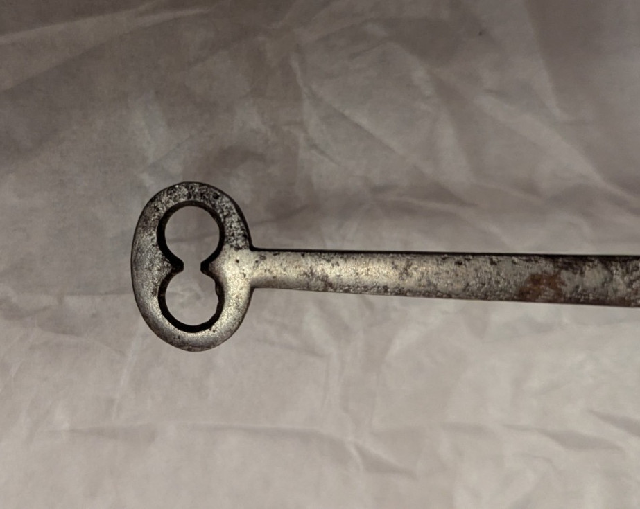 Vintage Hardware Door Lock Skeleton Key Solid Barrel 3.75"