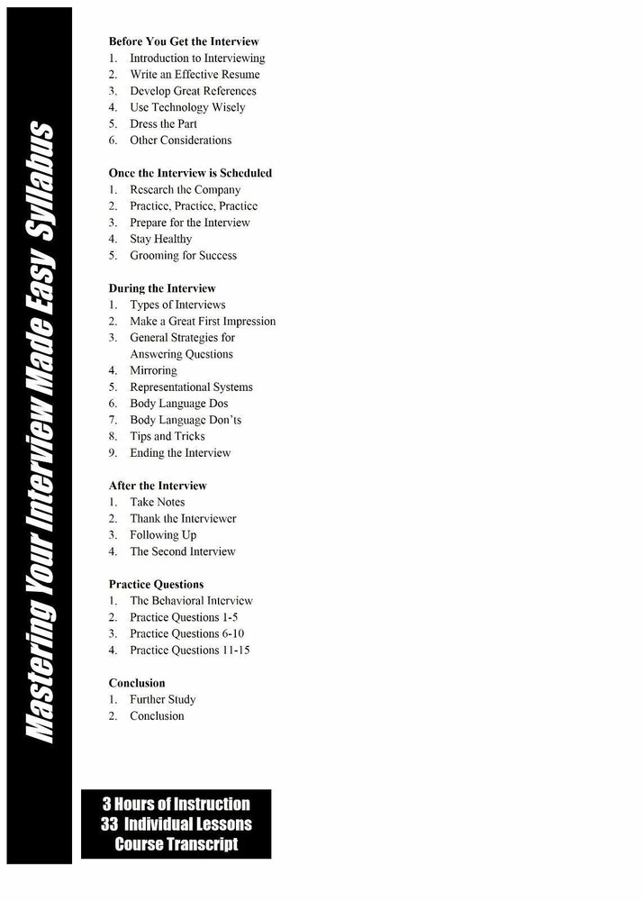 Learn INTERVIEW SKILLS How to Get a job Training Tutorial DVD-ROM Prep Course