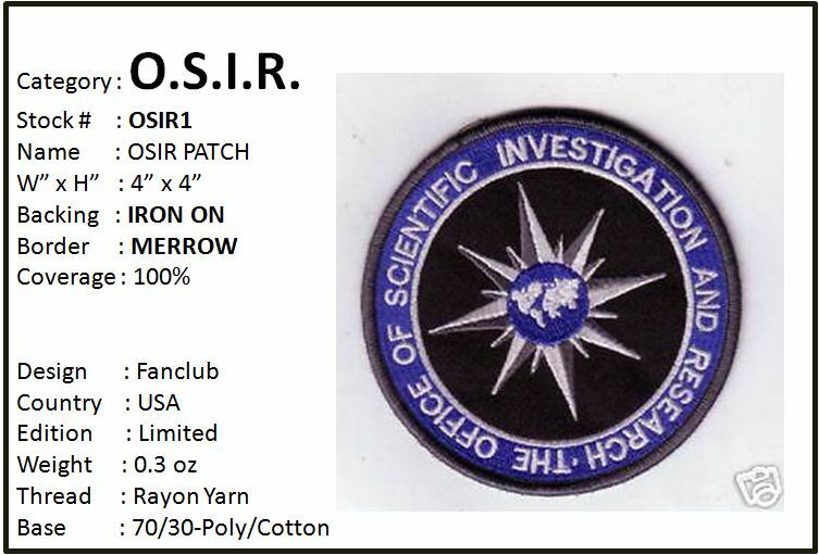 PSI FACTOR O.S.I.R  PATCH -  OSIR1