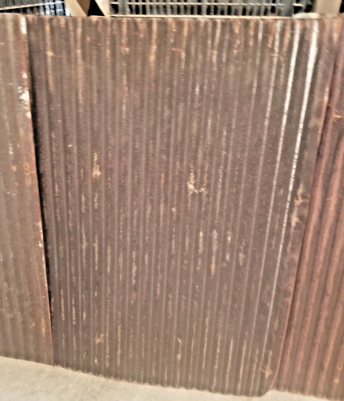 (30 sq.ft.) 5 pcs 3' x 2' RUSTY RECLAIMED CORRUGATED METAL BARN ROOFING TIN