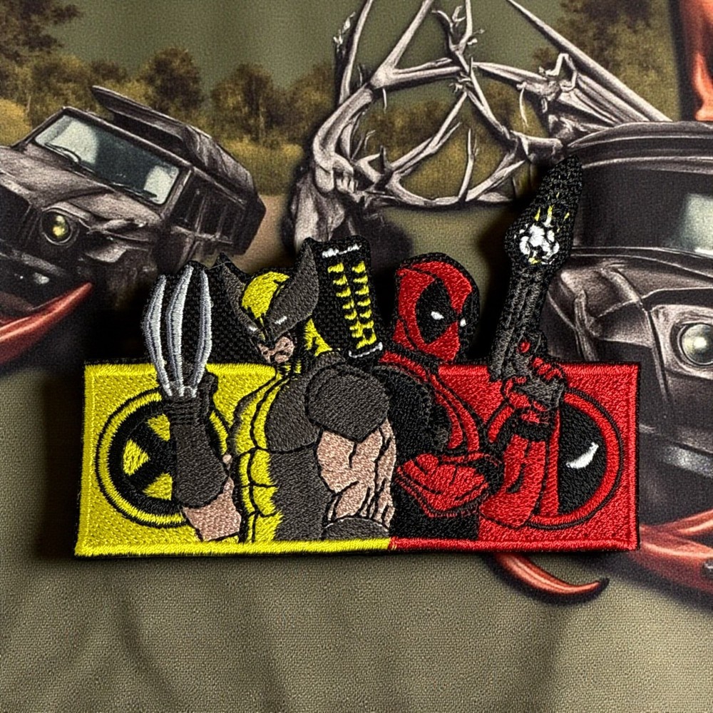 Deadpool & Wolverine Embroidery Patch 4" X 2.87