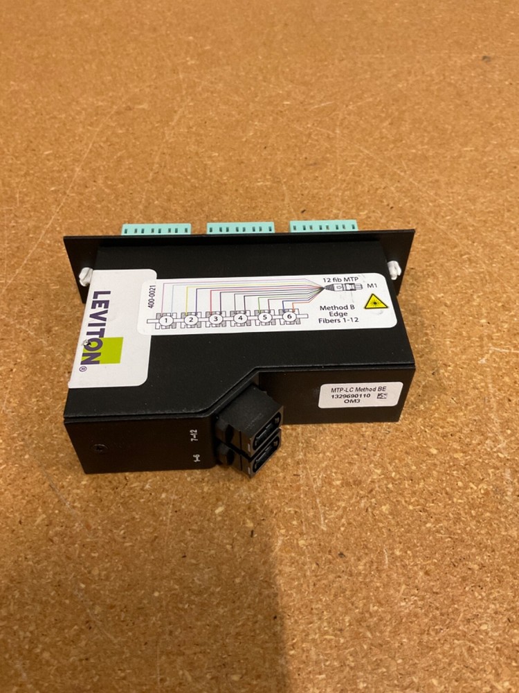 Leviton MTP-LC Method BE Edge Fiber Optic Modules No Dust Covers