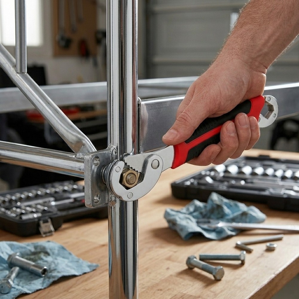 Adjustable Universal Spanner Wrench, Dual Head Multi Function Repair Tool