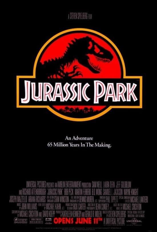 Jurassic Park Movie Poster Print (27 x 40)