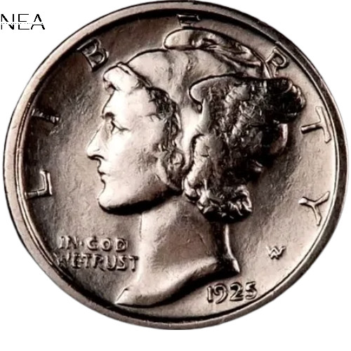 1925-D Mercury Dime ~ Borderline Uncirculated (AU++) ~ 90% Silver