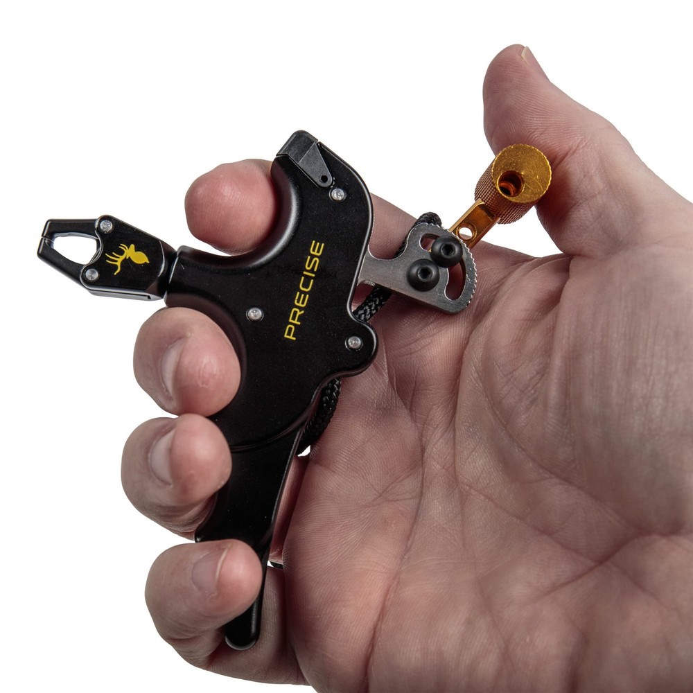 Trophy Ridge Precise Bow Release 4-Finger T Handle Includes Sling Rotating Calip