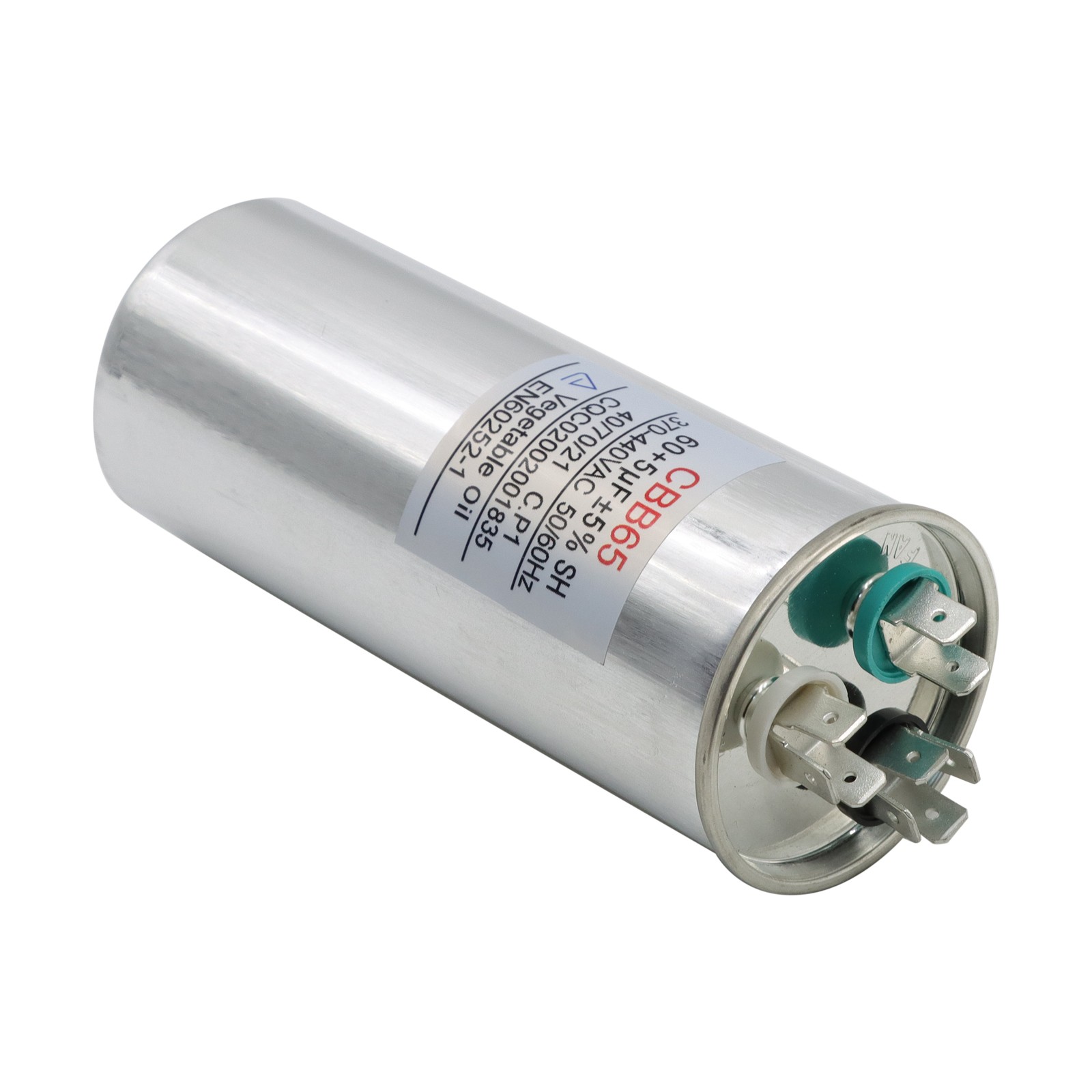 60/5 uF 60+5 MFD Capacitor 370 440 VAC Dual Run Capacitor AC Universal -10 Pack