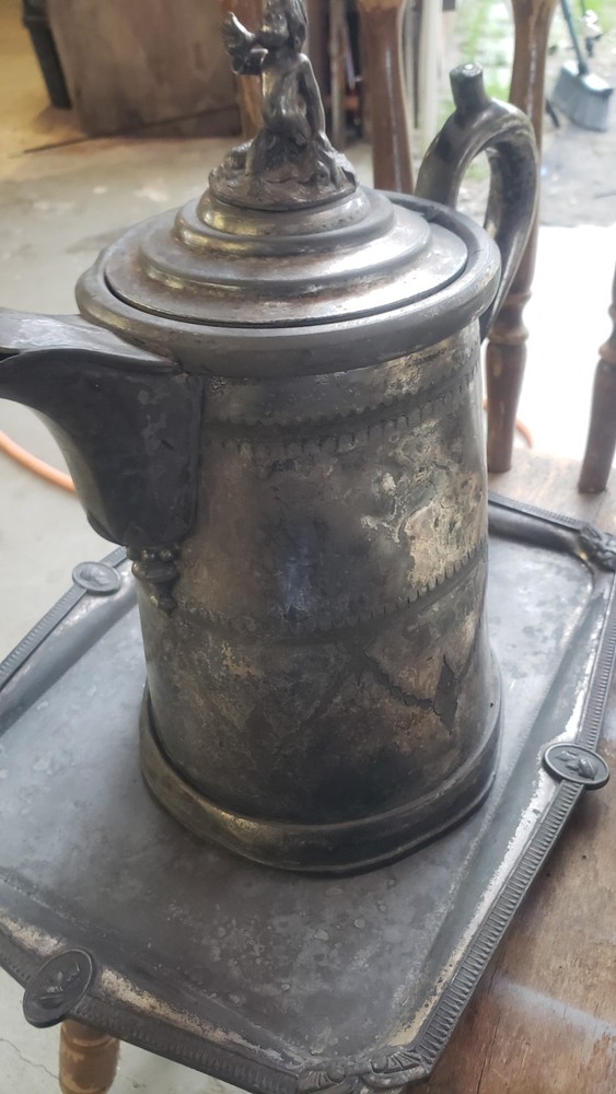 Rare 1860s Reed & Barton Stimpson Patent Ice Water Set