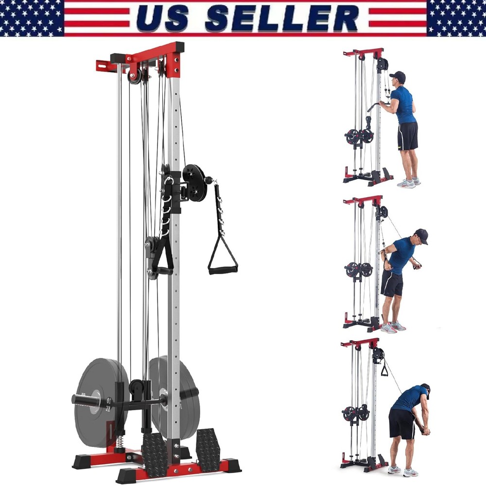 LAT Pulldown Machine, Wall Mount Cable Station Cable Cross Over Machine Training